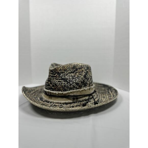 Ruediger Handmade Straw Sun Hat – Wide Brim Western Fedora 100% Straw L main image 5